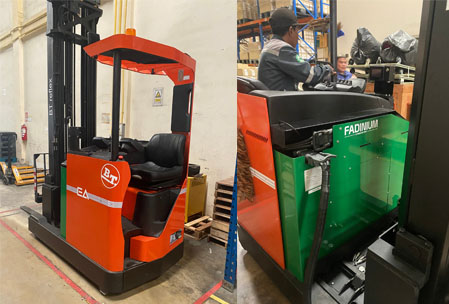 แบตเตอรี่ลิเธียม FADINIUM ใส่รถโฟล์คลิฟท์ BT บริษัทซาโต้