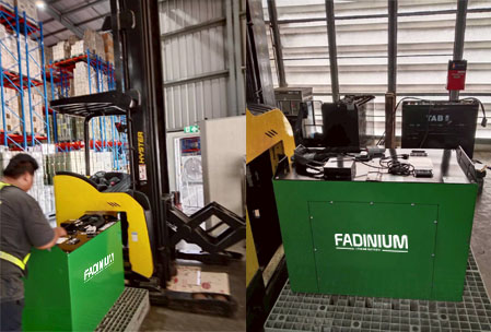 แบตเตอรี่ลิเธียม FADINIUM ใส่รถโฟล์คลิฟท์ HYSTER บริษัทวาไรตี้