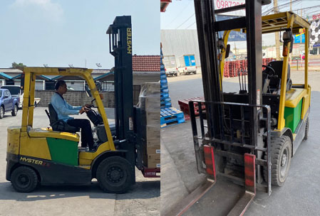 แบตเตอรี่ลิเธียม FADINIUM ใส่รถโฟล์คลิฟท์ HYSTER บริษัทเจมส์โฮลเซล